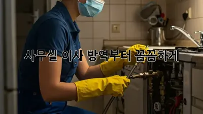 사무실 이사? 방역부터 꼼꼼하게!